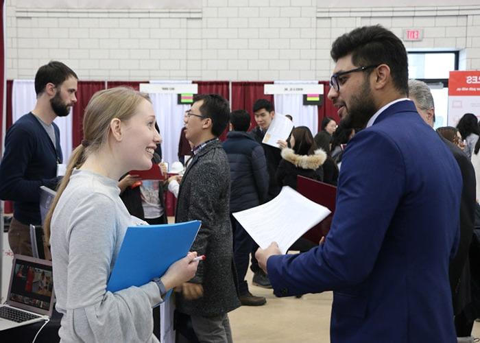 Photo of a student speaking